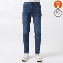 [바지킹] 아츠 데일리 데님(블루) / S-5XL 빅사이즈까지/스판/슬림일자/당일출고