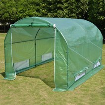오스토어 비닐하우스 만들기 소형 온실 조립식 온난방 냉동방지, 3M X2M X1.75M 그린+윈도우