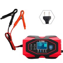 자동차 배터리 충전기 Car Battery Charger 12 24V 8A Touch Screen Pulse Repair LCD Fast [S00112864], 10-12V 6A 24V 3A EU-112864