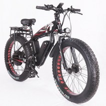 2000w 48v 전기 자전거 26 인치 4.0 두꺼운 타이어 전기 설상차 17ah 배터리 휴대용 전기 산악 자전거, 검은색, 이십 일