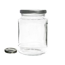 국산 투명한 유리밀폐용기 모음 공병 다용도병, 500ml 실버, 1개