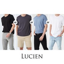 루시앙 남성 시그니처 실크코튼 티셔츠 4종 택1