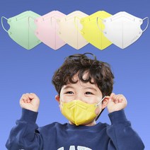 아임리얼 엘라 KF94 컬러 주니어 키즈 마스크 새부리형 소형 초소형 75매, 엘라 KF94 애플민트 75매, 키즈(초소형)
