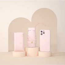 라인블루 초경량 6단 하트 양우산 파우치포함