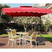 [트윈스몰] 유럽풍 초대형 사각 파라솔 그늘막 파라솔 야외파라솔 세트상품 (대형물통받침대+대형파라솔), 받침대+파라솔(베이지), (약)2.2mx2.6m