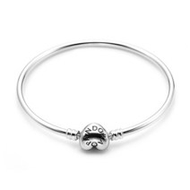 판도라 PANDORA 596268 Logo Heart Clasp 팔찌