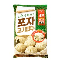 진주 포자 고기만두 168g(6개입) 간편 간식 야식 전자레인지 혼밥 편의점 매점 휴게소 PC방, 1팩