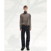 ANDERSSON BELL 지퍼 와이드 레그 리지드 진 apa564mINDIGO ZIPPER WIDE-LEG RIGID JEANS