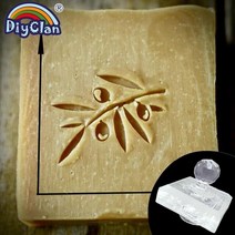 올리브 패턴 수제 비누 스탬프 투명 Diy 천연 플렉시 유리 손잡이와 장 만들기 아크릴 사용자 정의 공장 선, 02 Stamp with handle