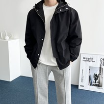 데일트 남자 나일론 오버핏 후드 야상 점퍼