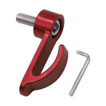 내마모성 알루미늄 합금 오토바이후크 싱글 홀 헬멧 가방 범용 5 색 4.7cm 1.6cm 1개, Red