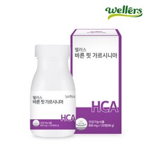 [웰러스] 바른핏 가르시니아 1박스 (1개월분) egcg 카테킨 체지방 감소 지방분해 변비 다이어트, 1병, 120정