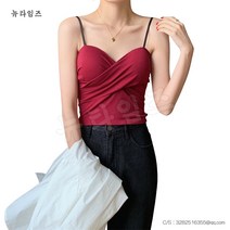 여자 나시 크로스 스키니 쇼트 작은 나시 뉴타임즈 A10 I844J808