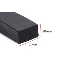 창틀바람막이 문고무패킹 1m solid epdm rubber bar door window seal strip square car sound insulation tape boat, 35x20mm 두께