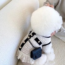 강아지 봄옷 닥스훈트옷 귀여운 애완 동물 캐주얼 착용 개 옷 푸들 테디 비숑 고양이 포메라니안 요크셔 테리어 슈나우저 작은 의류 XS, [04] L, [07] Black No bag