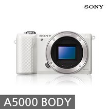 소니 미러리스 알파 A5000 바디 (렌즈미포함) k, 화이트, 바디 [렌즈 미포함]