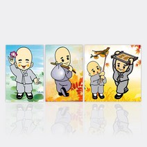 수재샵 보석십자수 동자승 시리즈, 03.동자승3(감)