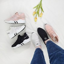 유키 레터링 밴드 펀칭 키높이 스니커즈 6cm
