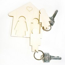 화장실 키링 열쇠고리, 대형