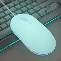 레이저 무선 마우스 usb 유선 게임용 1000dpi 게이머 pc 게이머 노트북 컴퓨터 백라이트 인체 공학적 매직 게임 일시 중지 slient, 초록