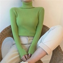 여성 패션 후드 넥 빈티지 패치 캐주얼 스웨터 풀오버 블라우스 카디건 터틀넥 긴소매