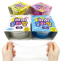 [문구조아] 아모스 아이슬라임 300g 클레이 슬라임 만들기 재료 하늘, 1개