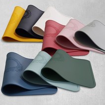 엘린까사 국내제작 실리콘매트 4인 식탁매트+건조매트 추가 (버블패턴), 블랙, 카키