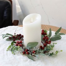 캔들링 리스 유카리 베리열매 장식 4color.체리하우스, 레드(1153)