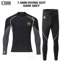 해녀복 해남복 스쿠버 다이빙 슈트 잠수복 네오프렌 수중 카이트 스피어피싱 자켓 바지, MT201 GY Wetsuit Men+4XL 100-1