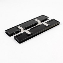 램쿨러 ddr ram 메모리용 2 x 알루미늄 방열판 심 스프레더 냉각, 검은색