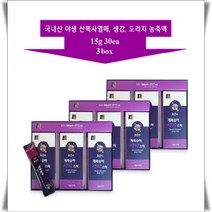 천수인 자연산 야생 개복숭아 생강스틱 15g 30포 목이 간지럽고 칼칼할때 목에 좋은 목건강영양제, 3박스, 15gx30포