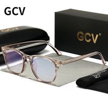 블루레이 플레이어 GCV-초경량 블루 라이트 사각 안경 리벳 프레임 남녀공용 블루레이 컴퓨터 고글 조니