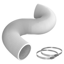 Pearwow 유연한 10.2cm(4인치) x 7.6m(26피트) 건조기 벤트 호스 배기 HVAC 환기 성장 텐트 및 팬 필터용 튼튼한 알루미늄 단열 에어 덕트 튜브 2520