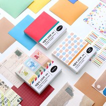 폭시샵 색종이 스티커 팩 (50매) / 다꾸스티커, [D5 01-004171] 컬러풀