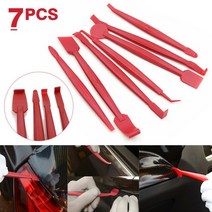 카픽서 자동차 랩 비닐 스크레이퍼 3D 탄소 섬유 데칼 필름 마이크로 스퀴지 펠트 키트 레드 색상 범용 액, 한개옵션0