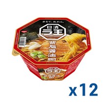 닛신 라오 라왕 간장맛 프리미엄 일본컵라면 115g x 12개