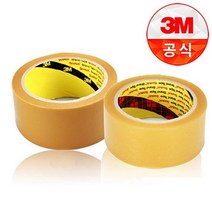 3M 스카치 372KS 포장용 박스테이프 미색 황색