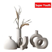 Super Youth 북유럽풍 홈장식 세라믹 꽃병, H