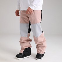 보드복 스키복 스키 팬츠 아웃도어 스노우보드 남성 여성용 바람막이 방수 따뜻한 오버올 루즈핏 작업, 04 Pink_04 L