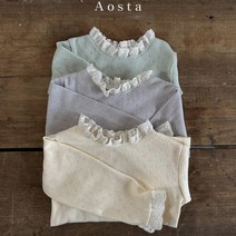 아오스타 아일렛티셔츠 유아봄옷 등원룩 데일리티 아기옷