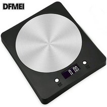 DFMEI 전자저울 전자주방저울 디지털식품저울 0.1g/5kg 정확한 전자요리식품저울 계량저울 가정용 주방용, 검은 색