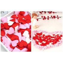 발렌타인 화이트 데이 선물포장 꽃잎 50P 감성인테리어 생일파티용품 집장식 여친이벤트, 핑크