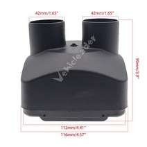 캠핑카제작부품 악세사리 42607590mm 2kw5kw 공기 배출구 통풍구 커버 공기 디젤 주차 히터 부품 자동차 트럭 버스 캐러밴 용 webasto 히터 부품, 2kw 이중 구멍 42mm
