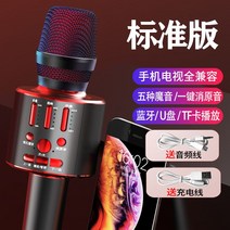 마이크로보링바 무선 음향 일체 식 사운드 카드 음이 변함 핸드폰 블루투스 노래부르다 신기 전 국민 K코맥 3402512285, 블랙 시크 (내장 사운드 카드 _충전