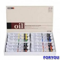 ForU26 신한 유화 물감 세트 50ml 12색 유화용품 화방용품 유화물감, 상세페이지 참조
