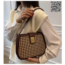 [DDHZ] 여성용 체크 숄더백 가죽 크로스백 토트백 28547