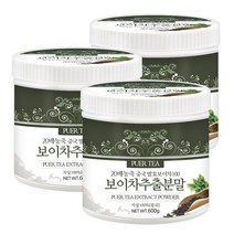 푸른들판 발효 보이차 추출 분말 가루 100% 중국 운남성 20배 농축 추출물 PUERTEA 추천, 600g, 3통