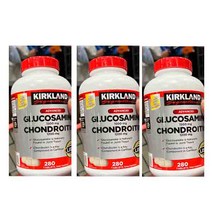 커클랜드 [3개 SET] 클리니컬 스트랭스 글루코사민 콘드로이틴 280정 Kirkland Clinical Strength Glucosamine Chondroitin 280tabs, 1개