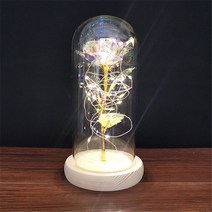 프리저브드플라워 말린꽃다발 D영원한 장미 꽃 야간 조명 3D 테이블 램프 웨딩 파티 장식 발렌타인 데이 선, 16 C-8