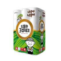 나무야나무야 도톰한 3겹 깨끗한 무향 롤화장지 27m, 1팩, 30롤